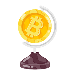 globalny bitcoin ikona
