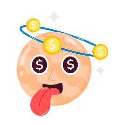 emoji dei soldi icona