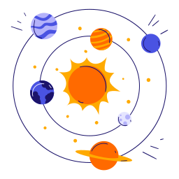 système solaire Icône