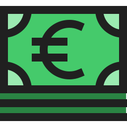 moneda euro icono