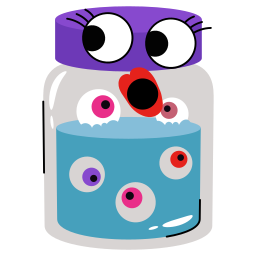 Eyeball jar icon