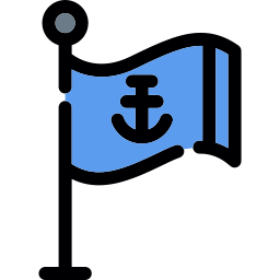 bandera pirata icono