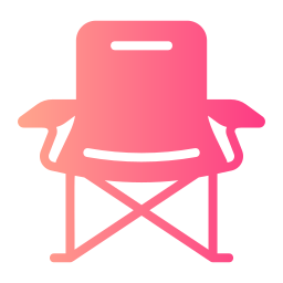 silla de camping icono