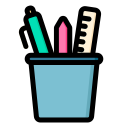 Pencil bucket icon