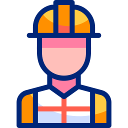 Factory worker icon
