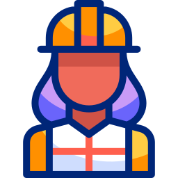 Factory worker icon