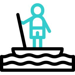 Paddleboarding icon