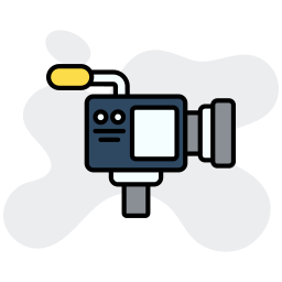 cámara de televisión icono