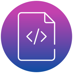 archivo de código icono