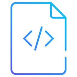 archivo de código icono