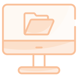 carpeta de computadora icono