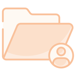 carpeta de usuario icono