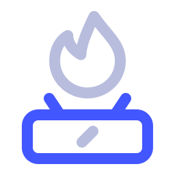 Camping stove icon