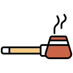 tubo del fumo icona
