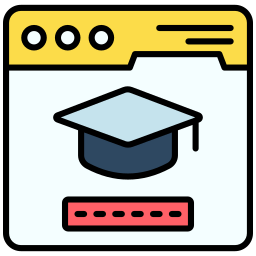 Virtual education icon