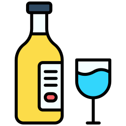 botella de vino icono