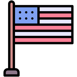 drapeau des etats unis Icône