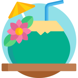 Coconut drink icon