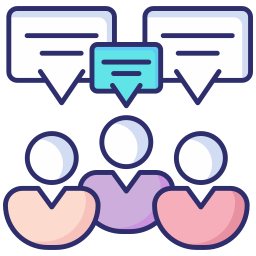 Group discussion icon