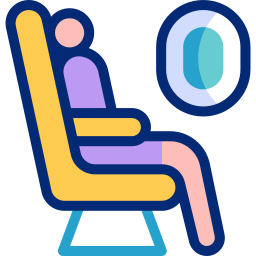 Airplane seat icon