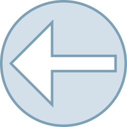 círculo de flecha icono