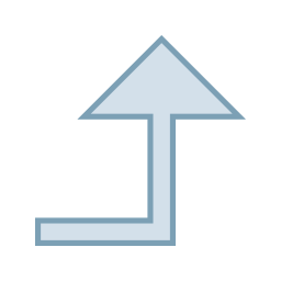 Arrow curve icon