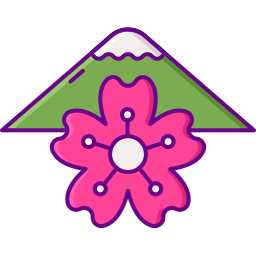 Monte fuji icono