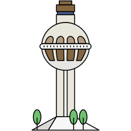 torre de control de tráfico icono