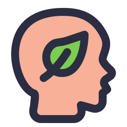 Green thinking icon