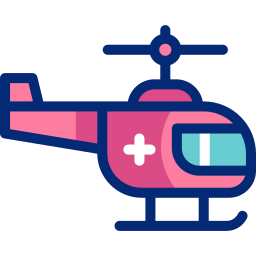 helicóptero de resgate Ícone
