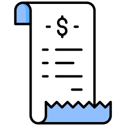 Logistic bill icon
