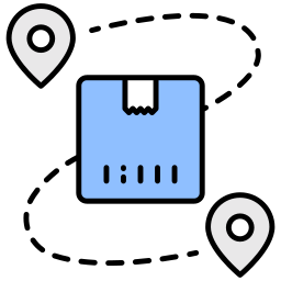 Delivery route icon
