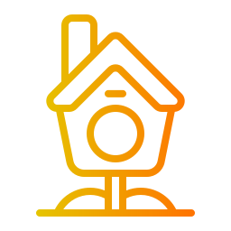 Bird house icon