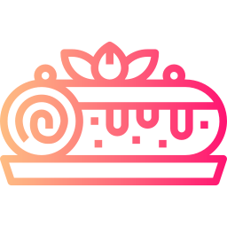 Roll cake icon