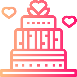 Wedding cake icon