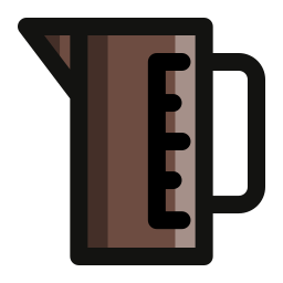 medir cafe icono