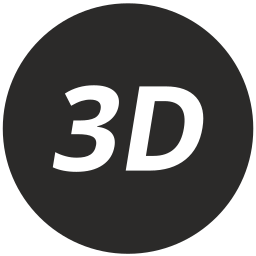 driedimensionaal beeld icoon