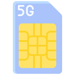 5g-kaart simkaart icoon