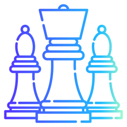 ajedrez de peones icono