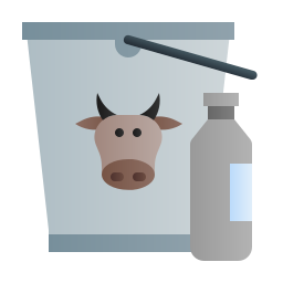 Cow milk icon