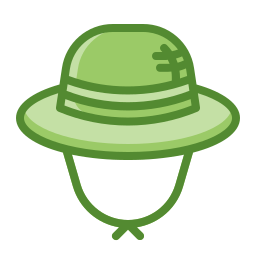 sombrero de granjero icono