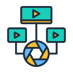 monitoraggio video icona