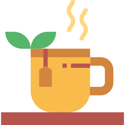 té caliente icono