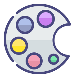 Color dish icon