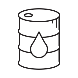 barril de petróleo crudo icono