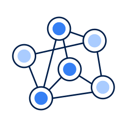 Deep learning networks icon