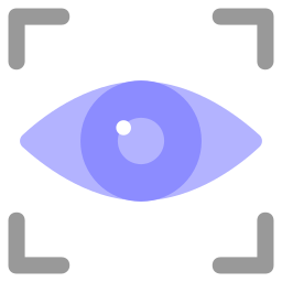scannen van de ogen icoon