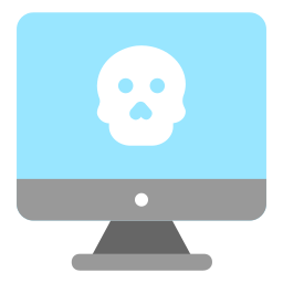 Computer hacking icon