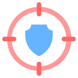 objetivo de seguridad icono
