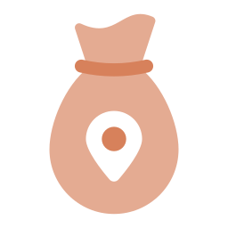 locatie van de bank icoon